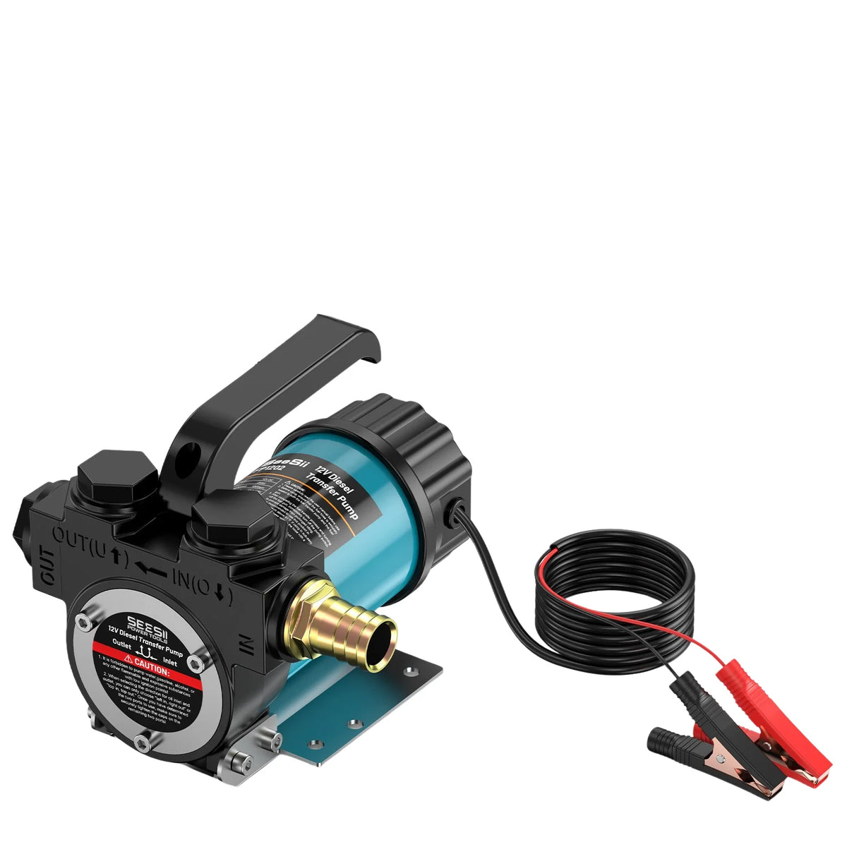 SEESII SL029 Diesel Transfer Pump 12V 13GPM Automatic Electric Fuel Transfer Pump Kit for Diesel