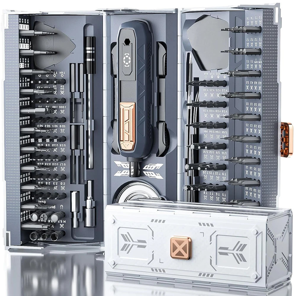 JAKEMY 180In1 Precision Screwdriver Set With Magnetic Bits Electric Or Manual