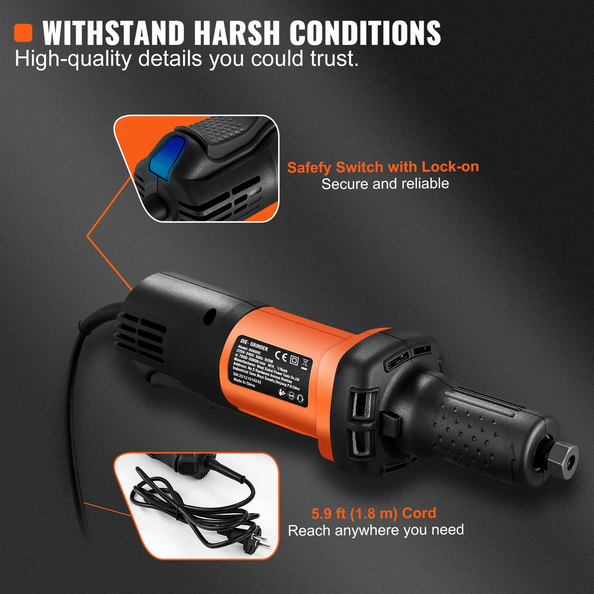 SucceBuy Die Grinder Variable Speed Electric Engraving Tool