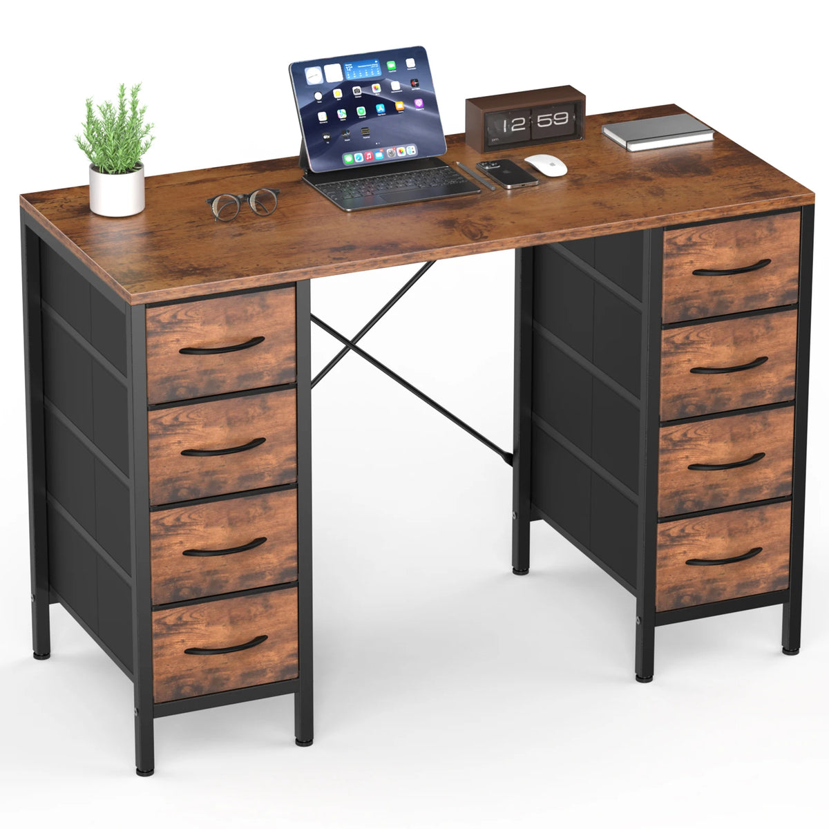 Jhk 47 Inch Modern Office Computer Desk With X Frame