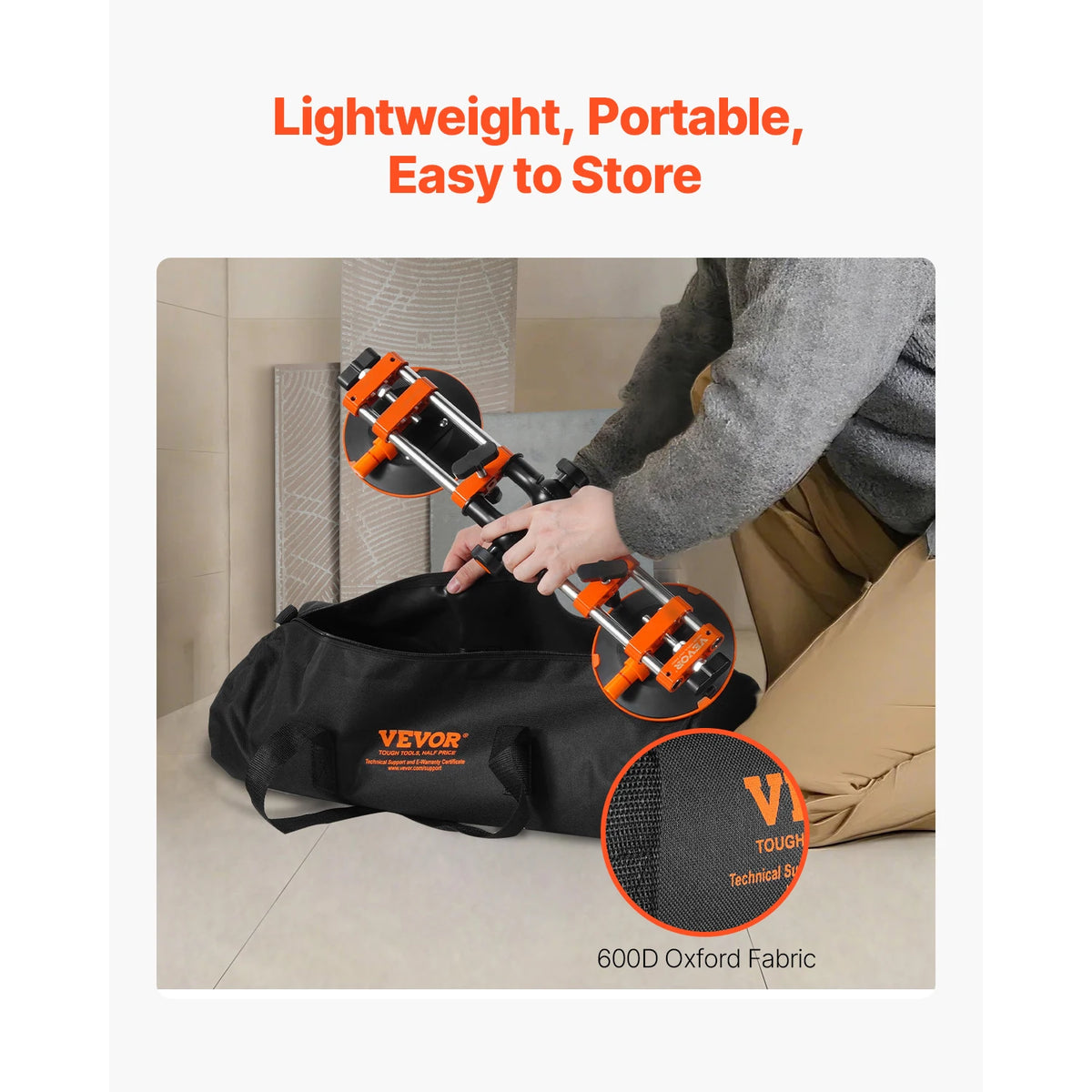 VeVor 2 Pack Adjustable Granite Seam Setter With Suction Cups