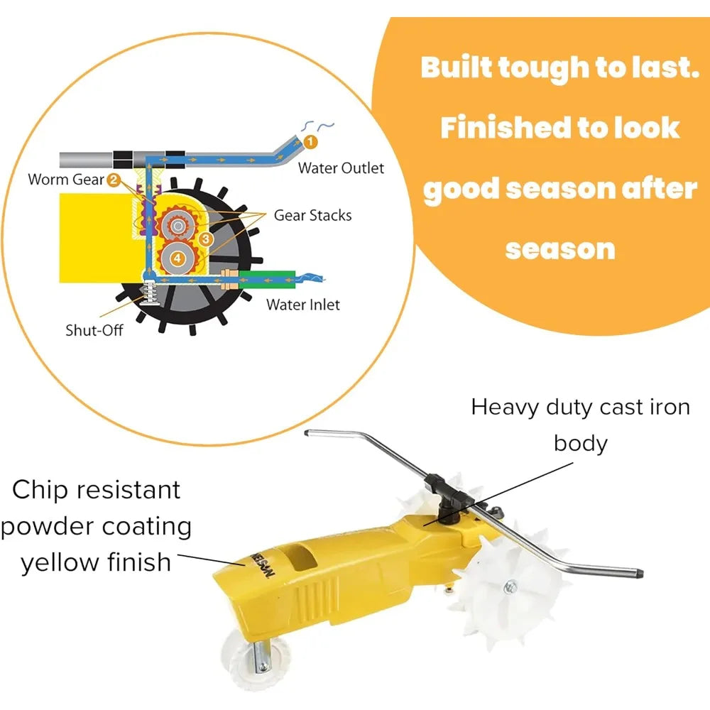 Automatic Traveling Water Sprinkler For Lawn And Garden Irrigation