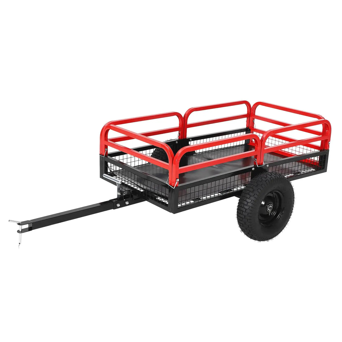 Acekool Heavy Duty Steel Garden Dump Trailer With Removable Sides For ATV UTV
