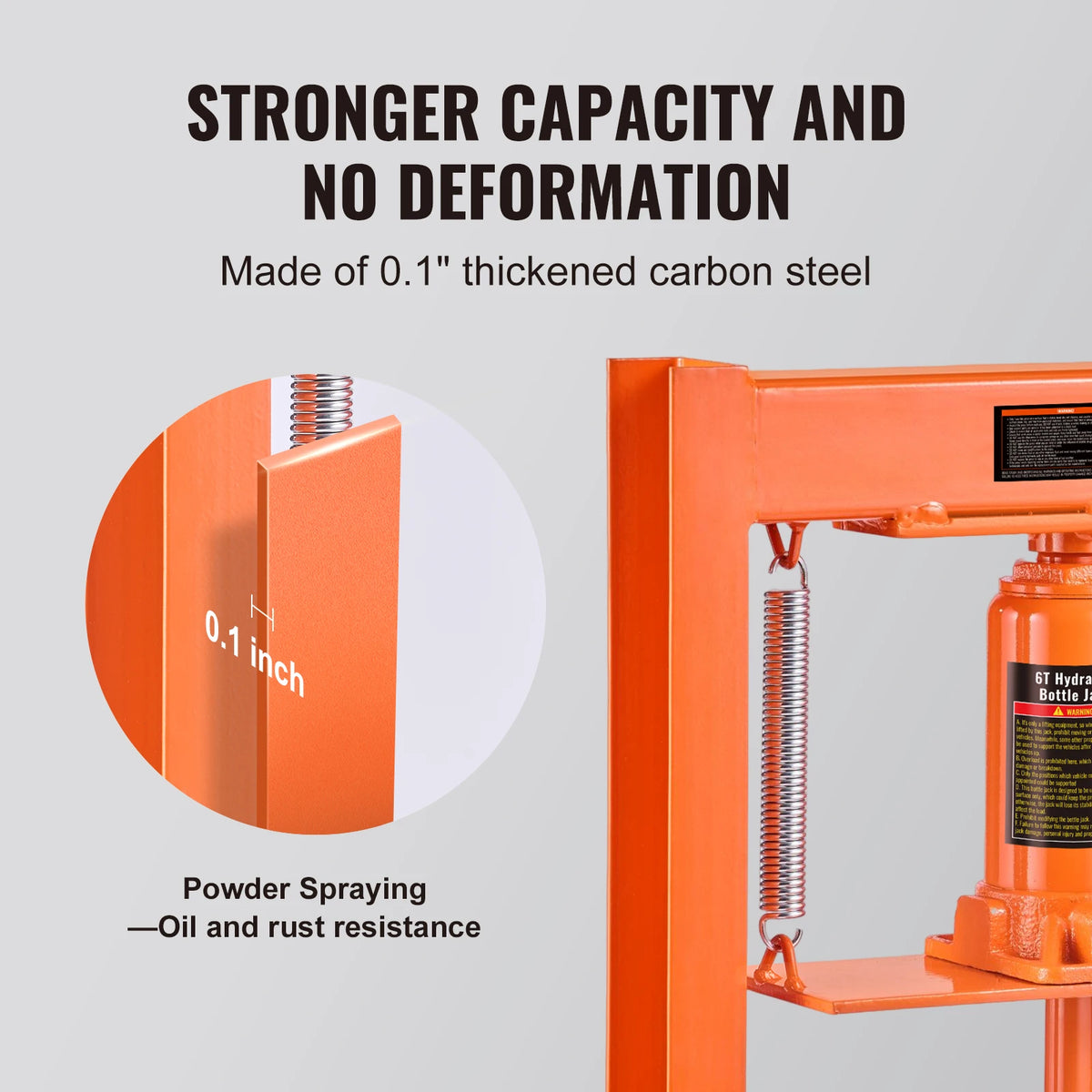 SucceBuy Hydraulic Shop Press H Frame For Garage Workshop