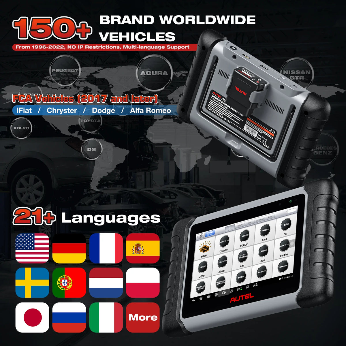 Autel MaxiCOM MK808BT PRO Car Diagnostic Tool Bluetooth OBD2 Scanner