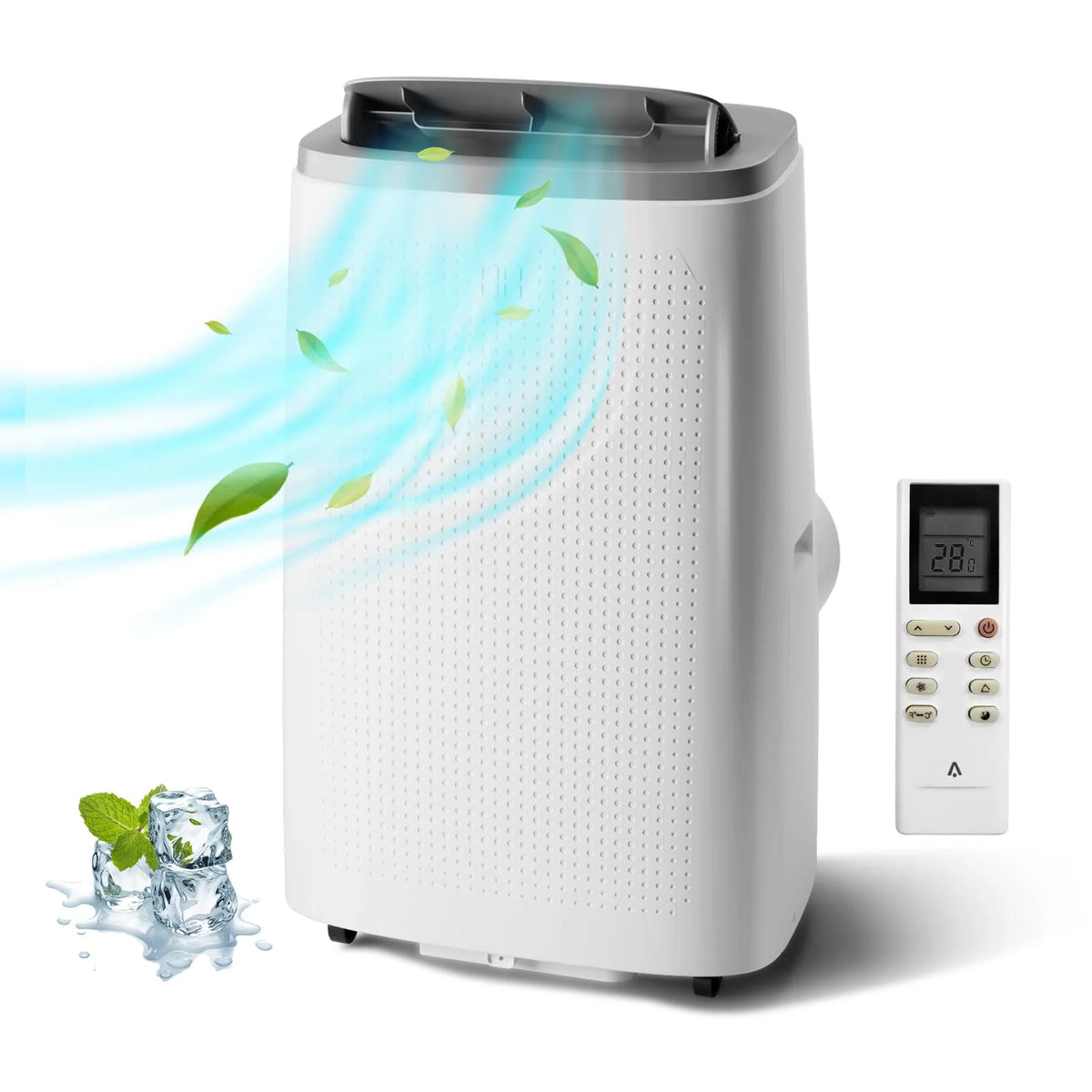 HiMISS 14000 BTU Portable Air Conditioner With Dehumidifier And Fan