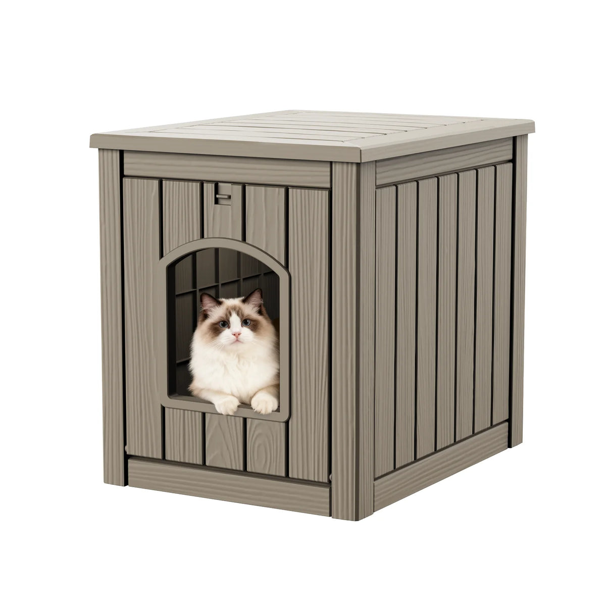 Resin Cat House End Table Two In One Waterproof Kennel
