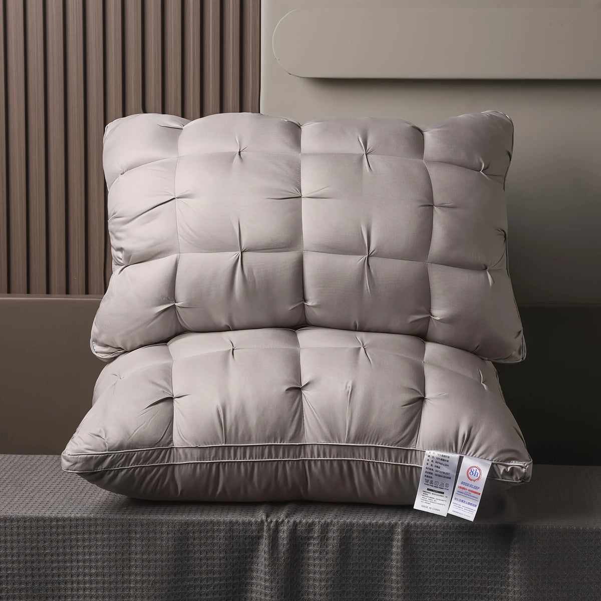 Hotel Quality Ergonomic Pillow For Back Side And Stomach Sleepers
