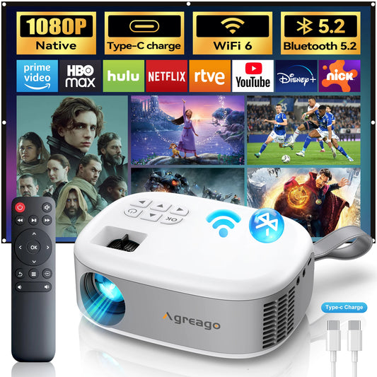 Portable Native Full HD Projector With Bluetooth And WiFi