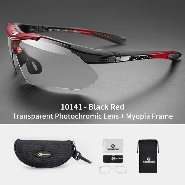 ROCKBROS Photochromic Cycling Sunglasses With Polarized UV400 Lenses