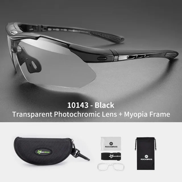 ROCKBROS Photochromic Cycling Sunglasses With Polarized UV400 Lenses