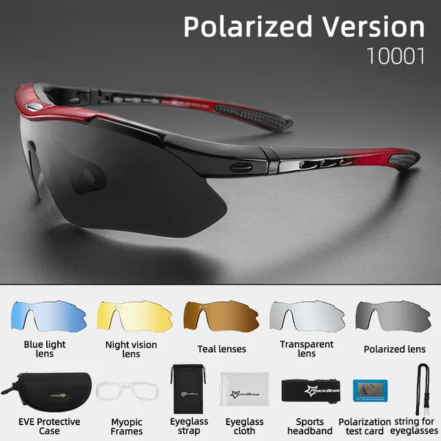 ROCKBROS Photochromic Cycling Sunglasses With Polarized UV400 Lenses