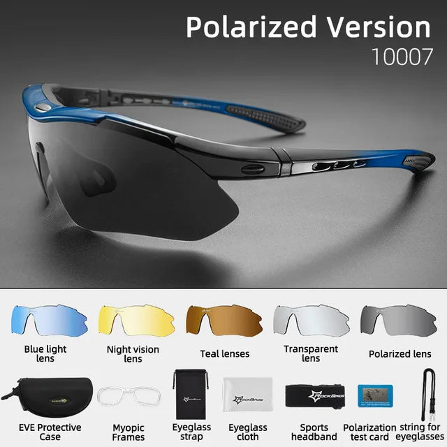 ROCKBROS Photochromic Cycling Sunglasses With Polarized UV400 Lenses