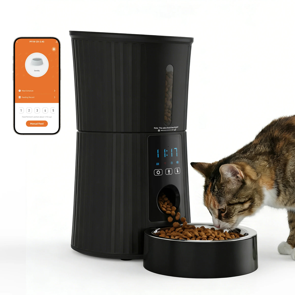 Automatic Cat Feeder WiFi Timed Dispenser App Control