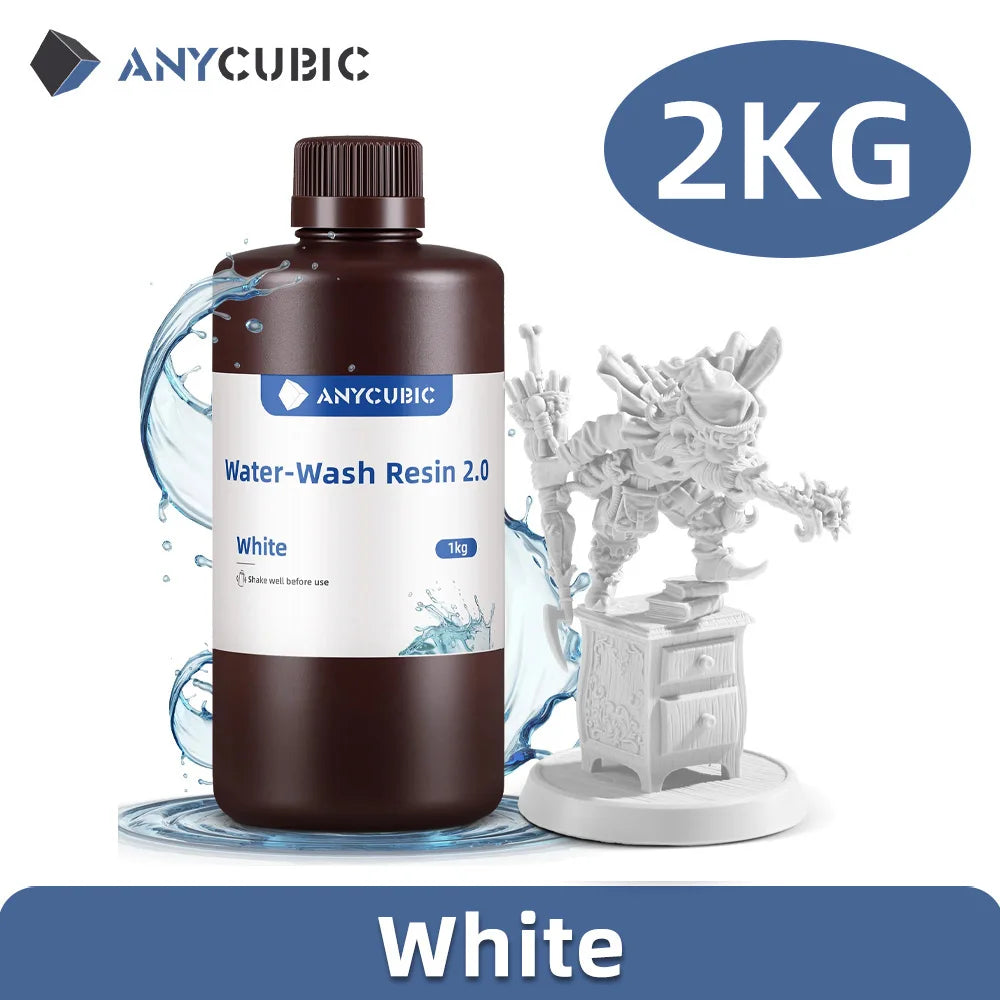 AnyCubic Water Washable 405nm UV Resin For 3D Printers
