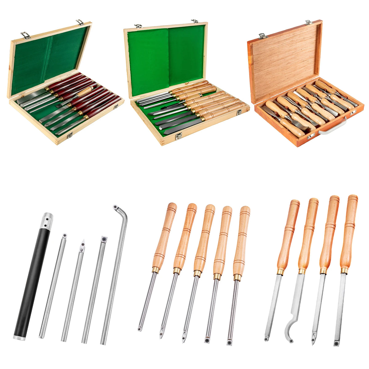 Professional Wood Carving Tools Set With Lathe Knife And Gouges