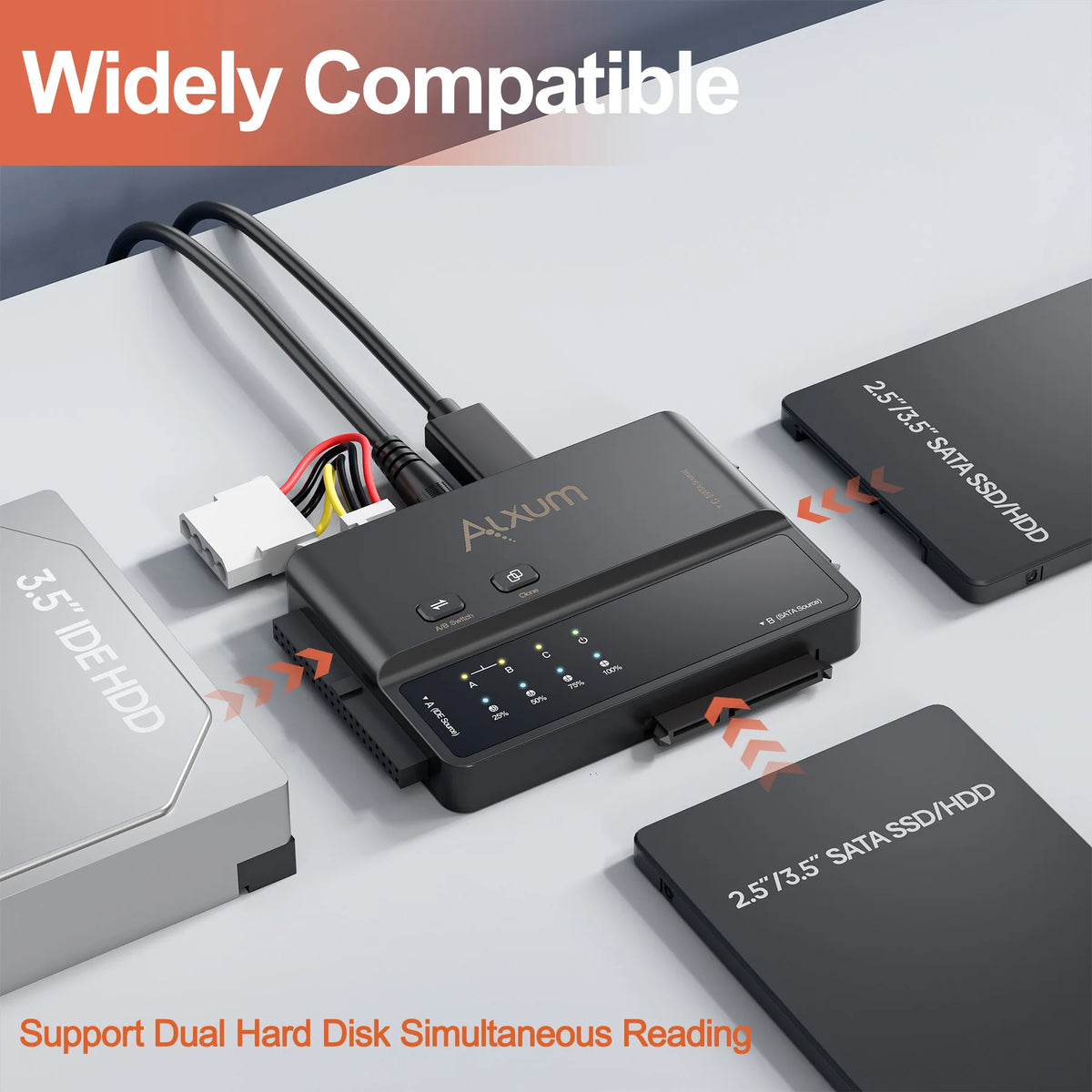 S1235C USB-C 5Gbps Dual HDD Dock For MacBook