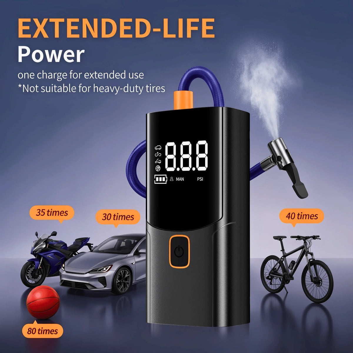 STSCELZ Portable Air Compressor Tire Inflator With Digital Display
