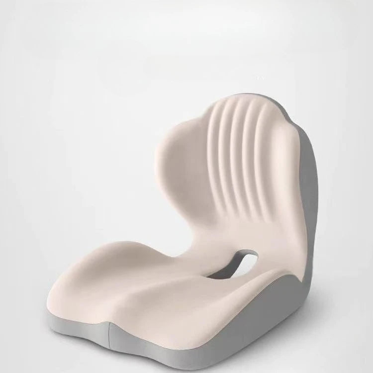 Ergonomic Memory Foam Seat Cushion Lumbar Office Car Back Support