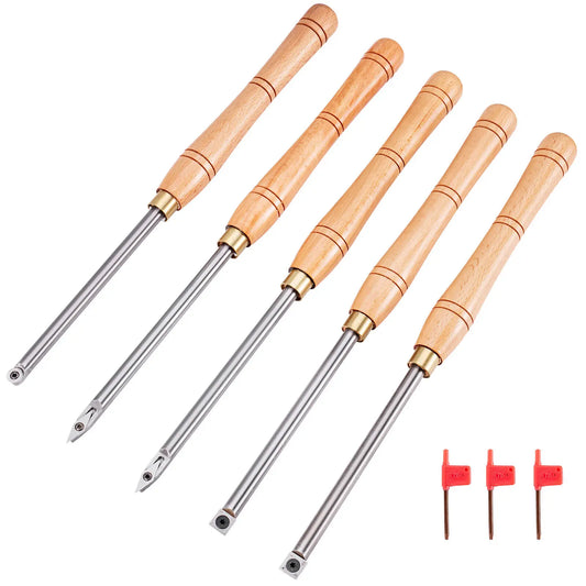 SucceBuy Wood Turning Tools Wood Carving Hand Chisel Set Lathe Knife  Woodworking Professional Gouges Woodcraft Carpentry Tools