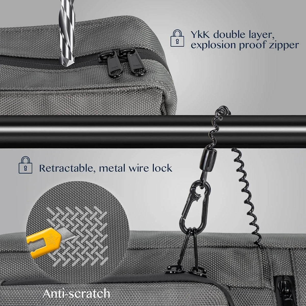 Kabaqoo Anti Theft Waterproof Sling Backpack Crossbody Bag