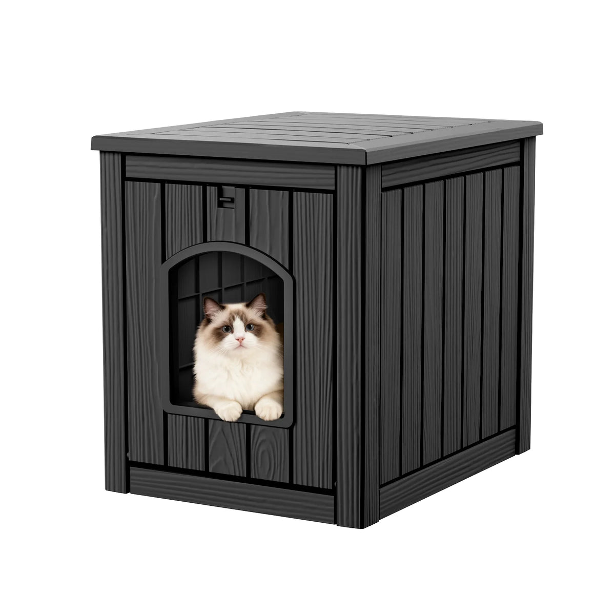 Resin Cat House End Table Two In One Waterproof Kennel
