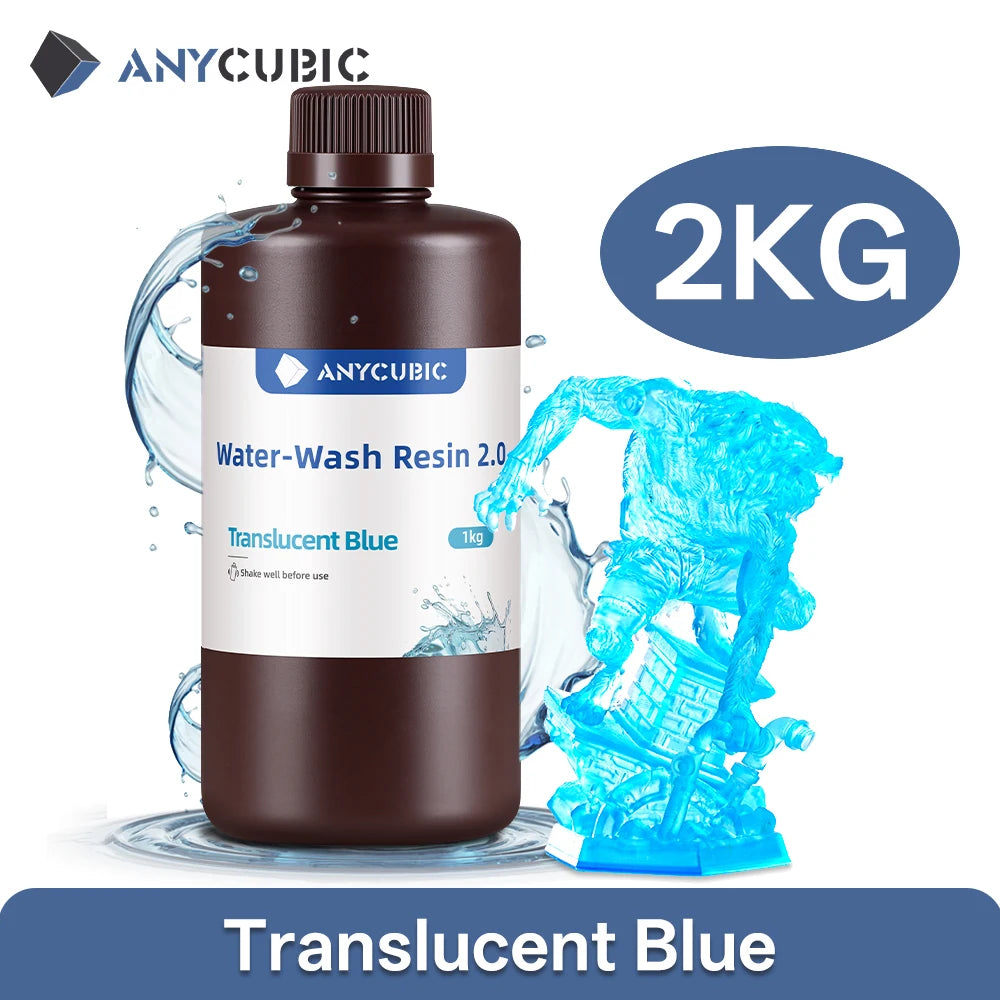 AnyCubic Water Washable 405nm UV Resin For 3D Printers