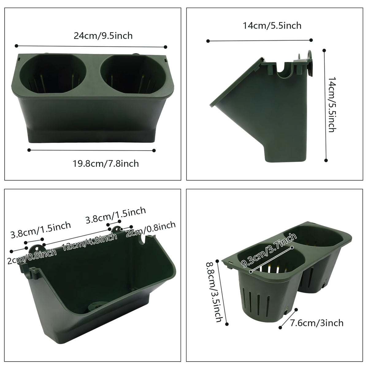 Bymaocar Hanging Planters Vertical Wall Mounted Flower Pot Holder