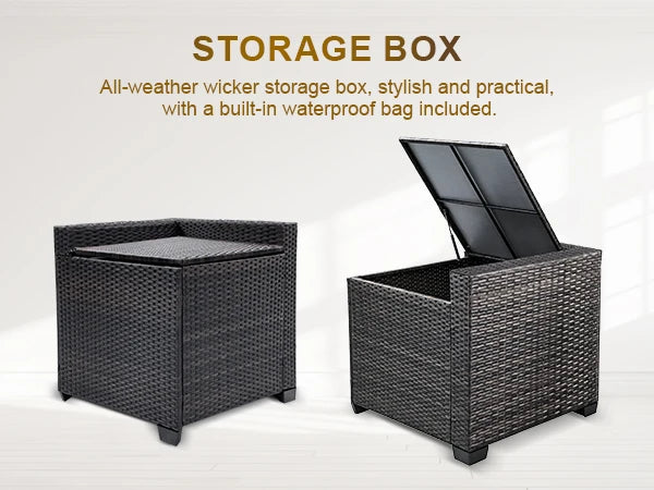 Joule Modular Outdoor Rattan Wicker Sofa Set With Steel Frame