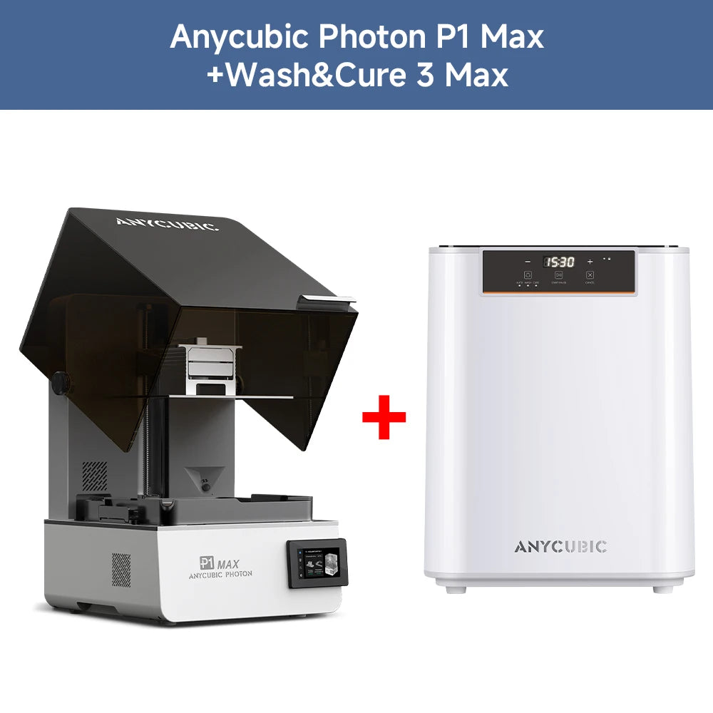 ANYCUBIC Photon P1 Max 12K Mono LCD 3D Printer Full-Scale 18.3L Print Volume Wave Release Technology Resin 3D Printer