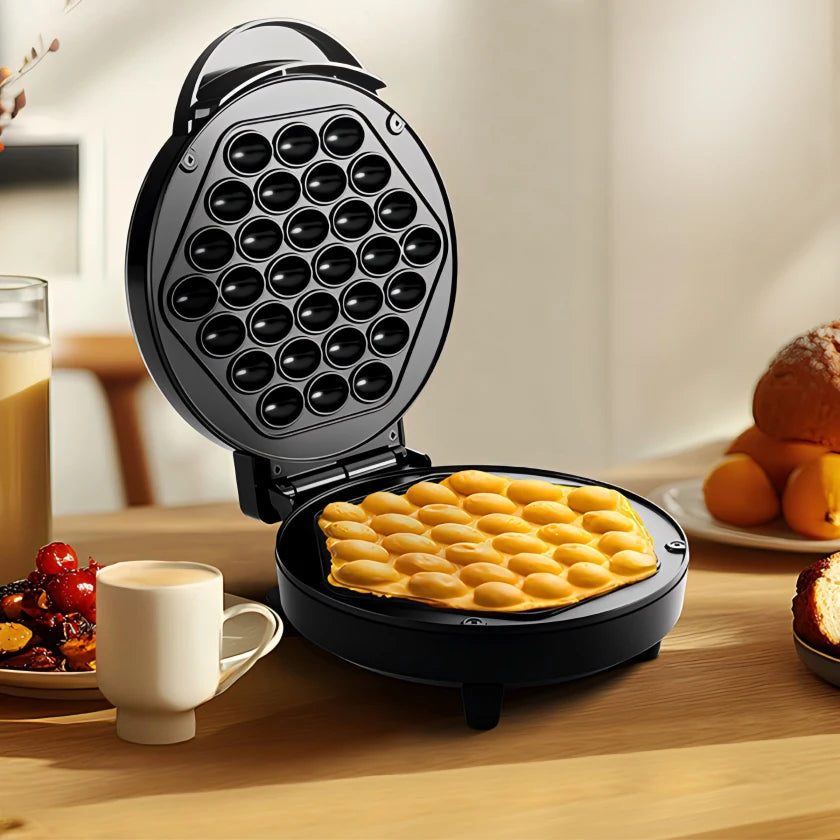 CACHOO Bubble Waffle Maker 950W Nonstick Griddle for Desserts