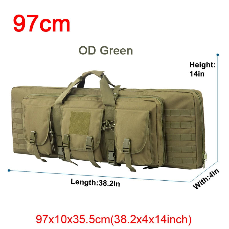 LQARMY Tactical Double Rifle Molle Gun Backpack Case