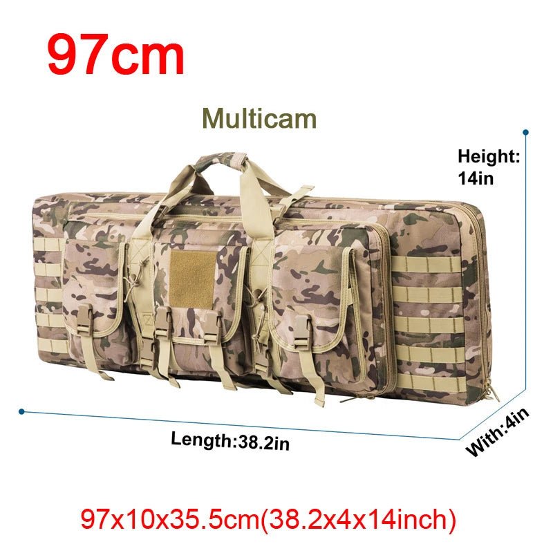 LQARMY Tactical Double Rifle Molle Gun Backpack Case
