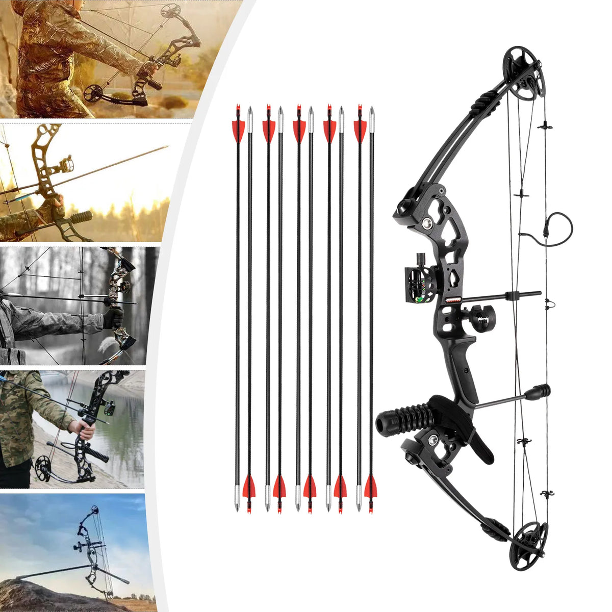 Compound Bow Kit For Adults And Teens With Arrows