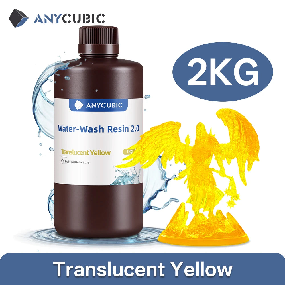 AnyCubic Water Washable 405nm UV Resin For 3D Printers