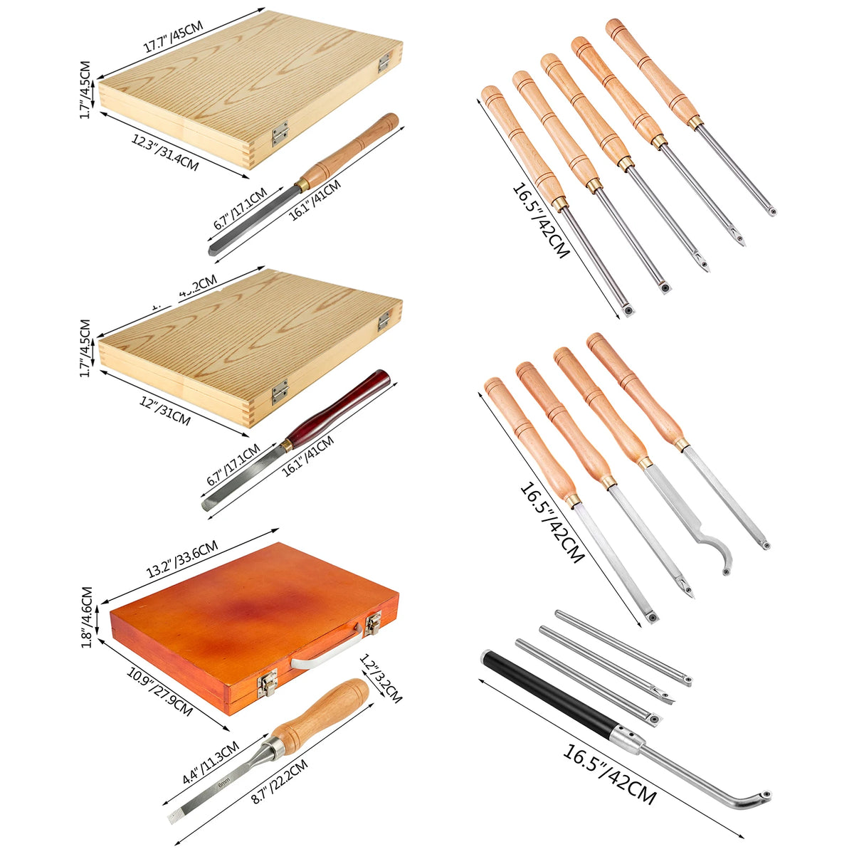 Professional Wood Carving Tools Set With Lathe Knife And Gouges