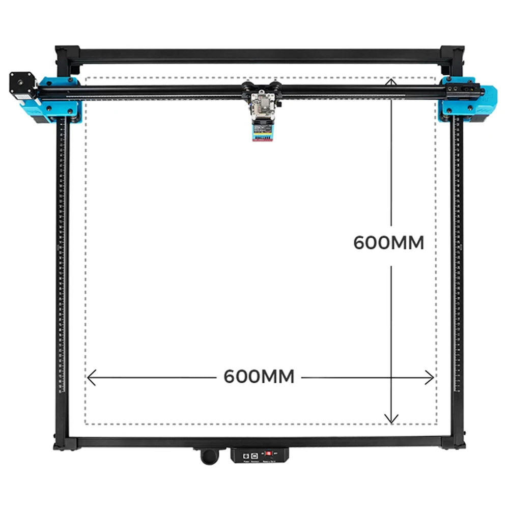 TwoTrees 600x600mm Laser Engraver 40W/80W TTS-55 PRO/TTS-10 PRO Metal Laser Engraving Machine Wood Leather Cutting Machine
