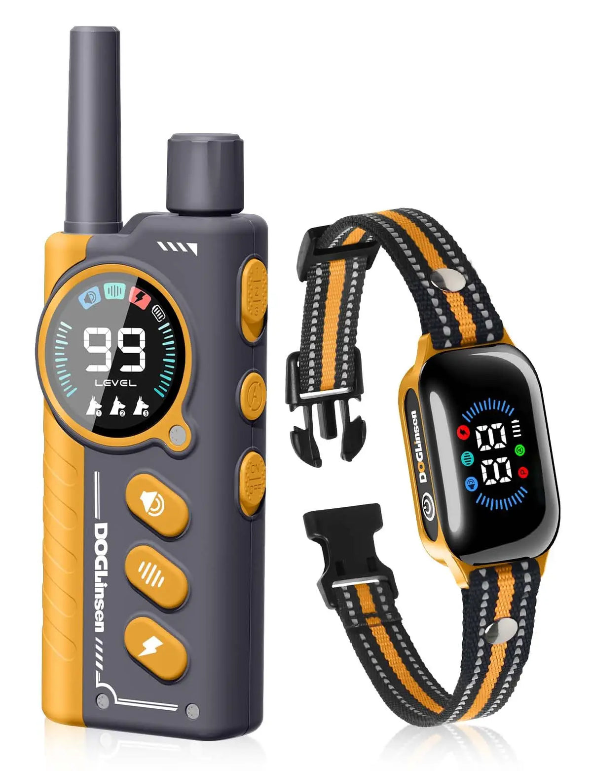 PaiPaitek 2in1 Waterproof Anti Bark Shock Remote Dog Training Collar