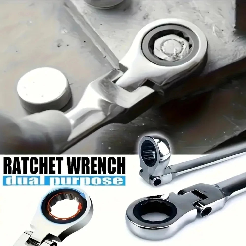 Flexible Ratcheting Wrench Set for Car Repair Tools