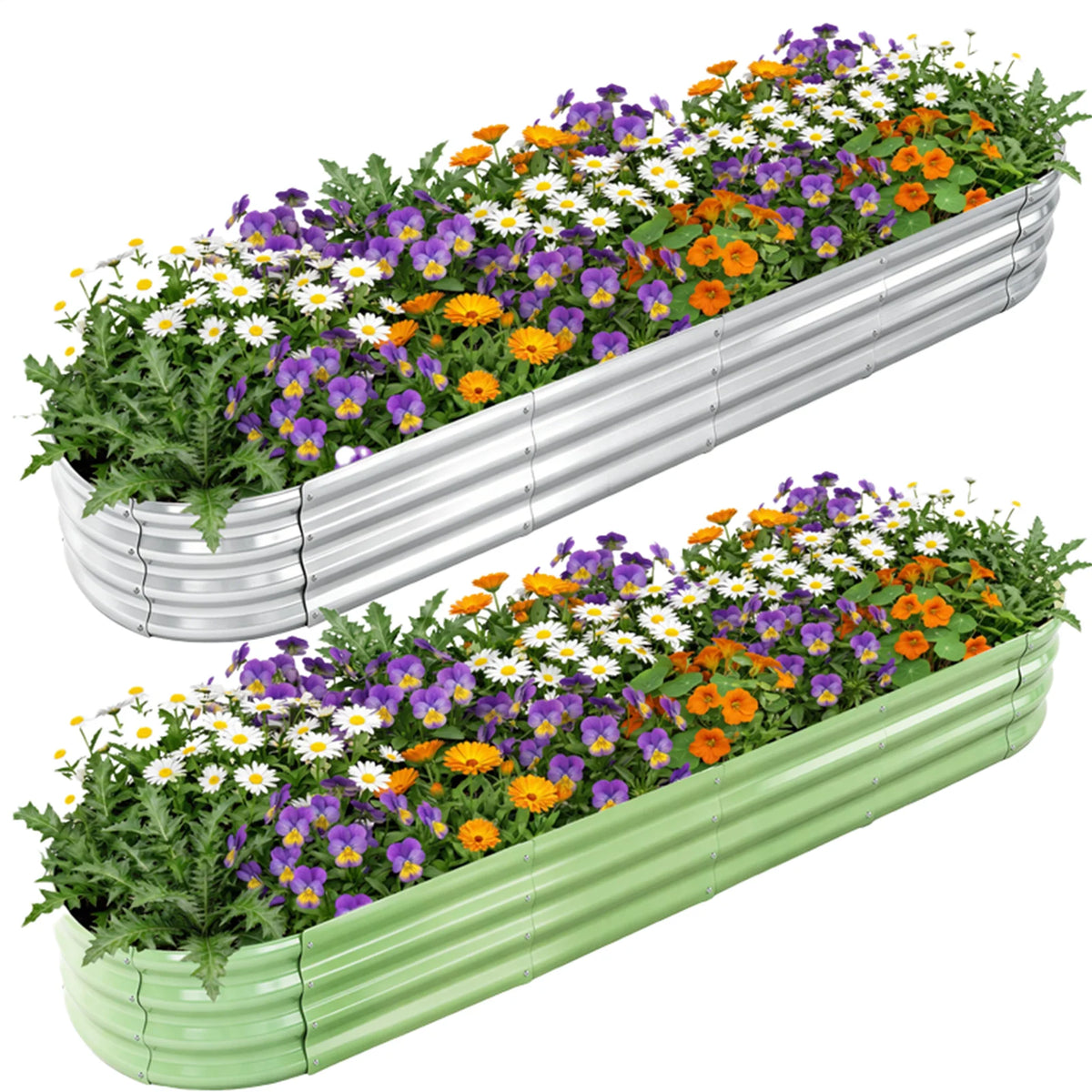 Premium Galvanized Metal Raised Garden Bed For Outdoor Plants
