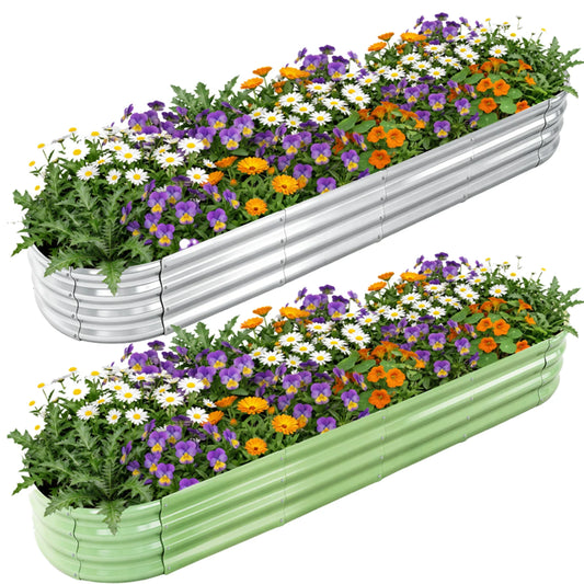 Premium Galvanized Metal Raised Garden Bed For Outdoor Plants