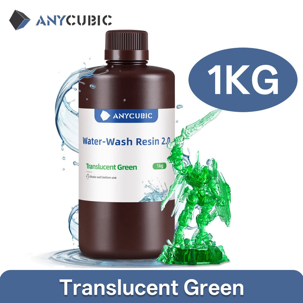AnyCubic Water Washable 405nm UV Resin For 3D Printers