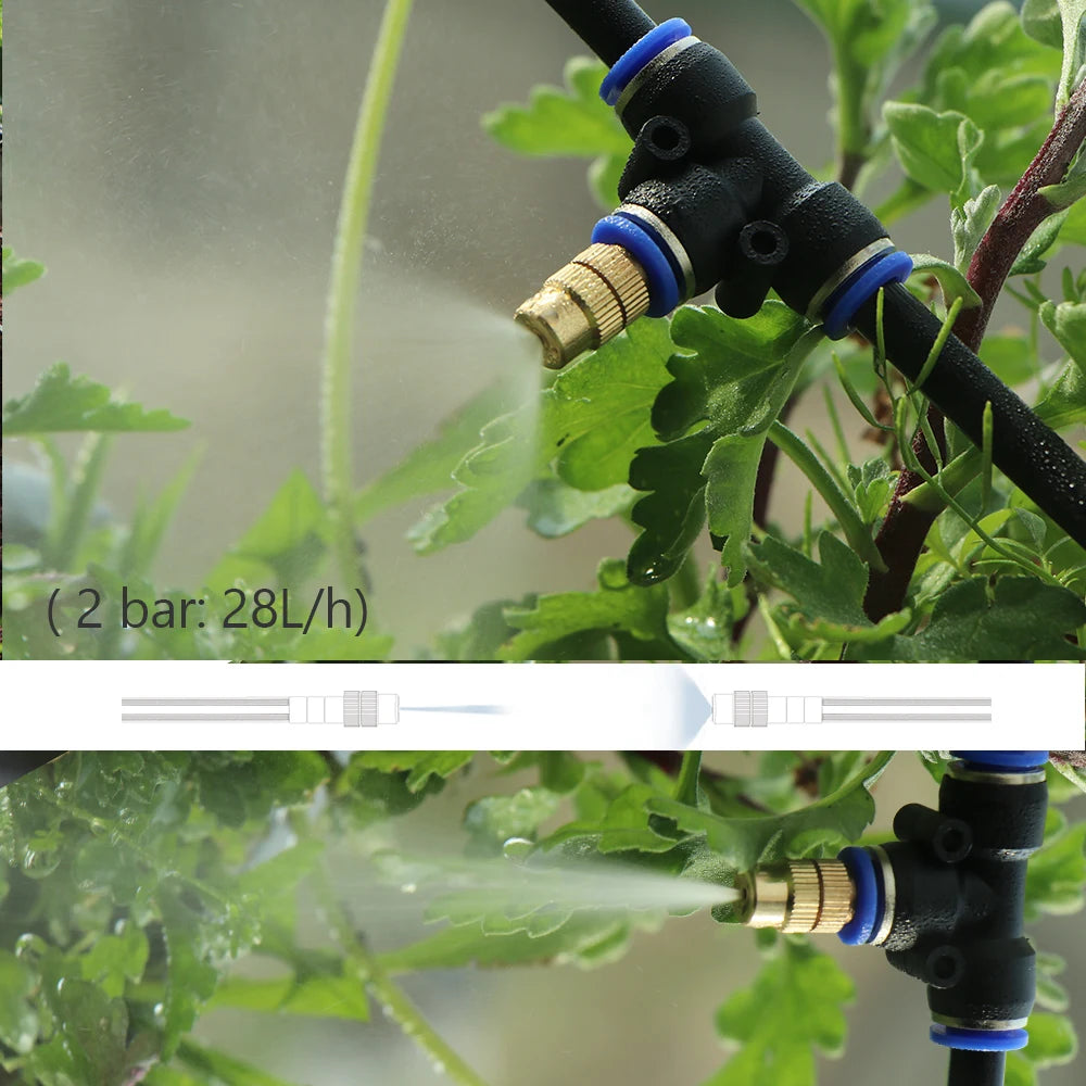 RBCFHI Garden Adjustable Mist Nozzle Irrigation System