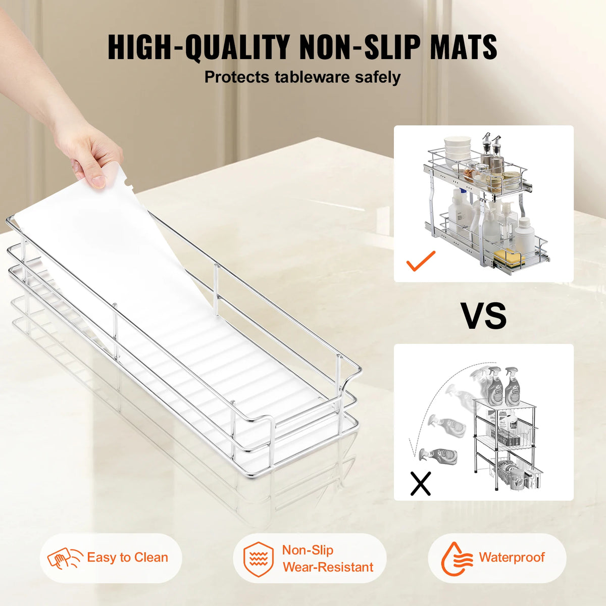 Vevor Heavy Duty Pull Out Kitchen Cabinet Organizer