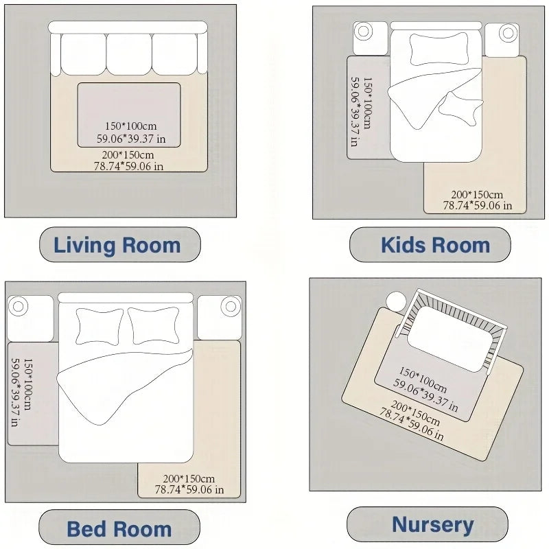PaPaMat Memory Foam Playpen Carpet With Non Slip Backing