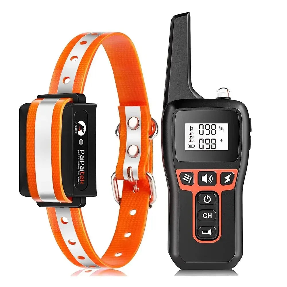 PaiPaitek Dog Training Collar Waterproof Rechargeable Remote Auto Mode