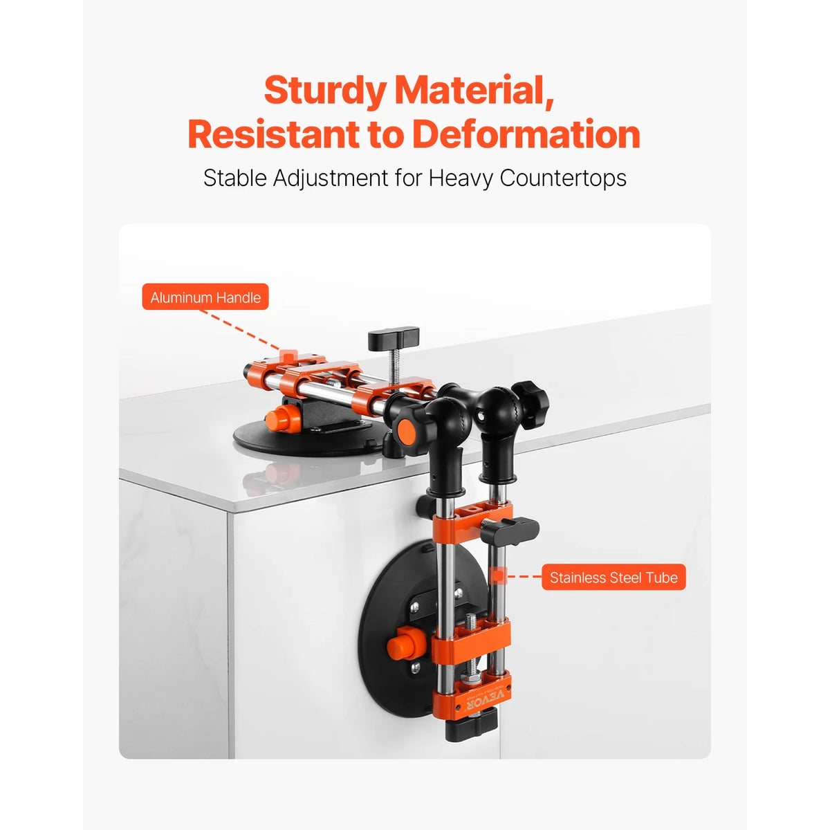 VeVor 2 Pack Adjustable Granite Seam Setter With Suction Cups