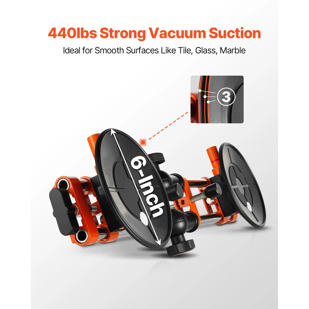 VeVor 2 Pack Adjustable Granite Seam Setter With Suction Cups