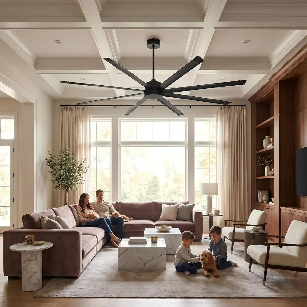 Industrial Ceiling Fan Without Lights for Commercial Warehouses
