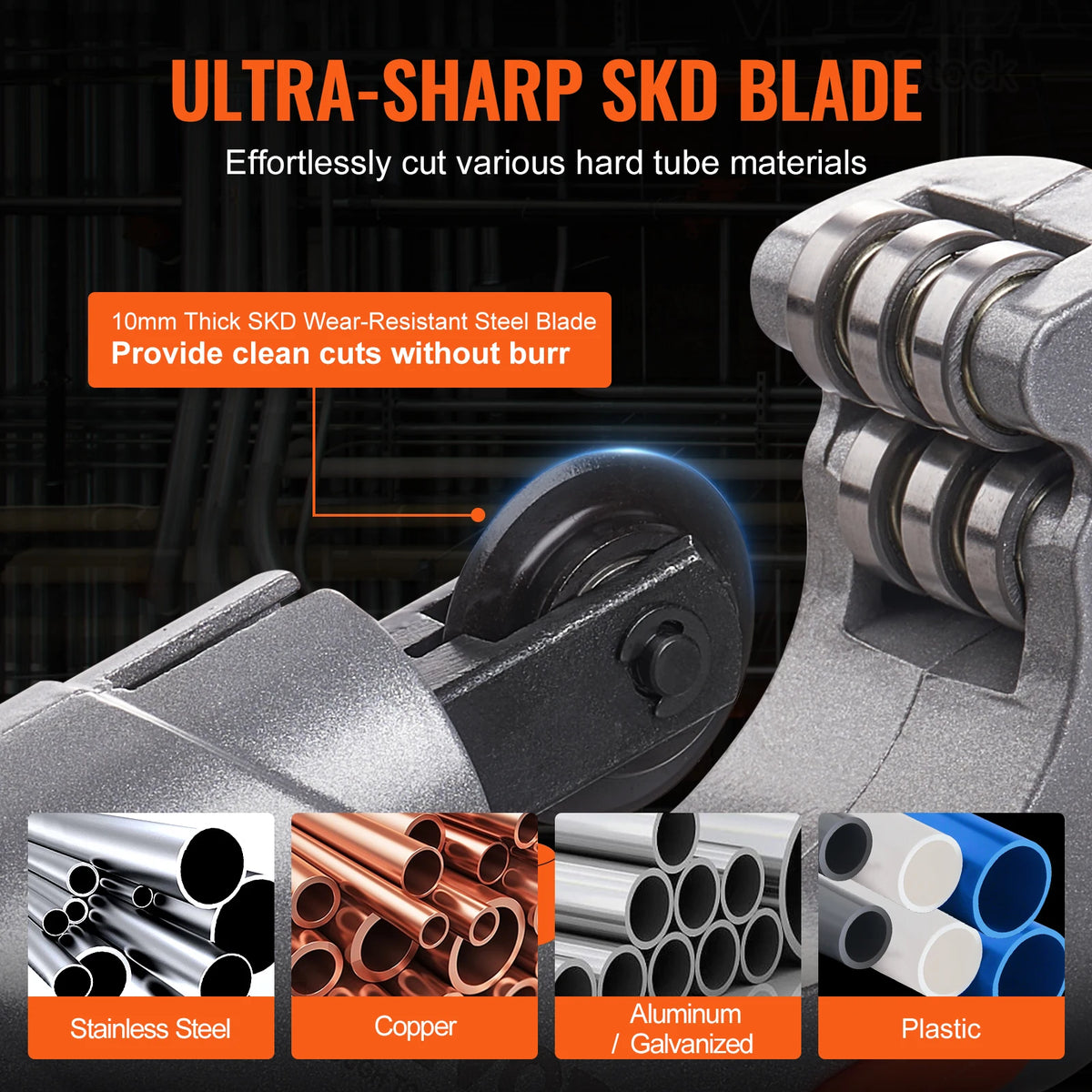 SucceBuy 3PCS Tubing Cutter Mini Tube Cutter Deburring Tool Heavy Duty Cutter for Copper Aluminum Stainless Steel Plastic Pipe